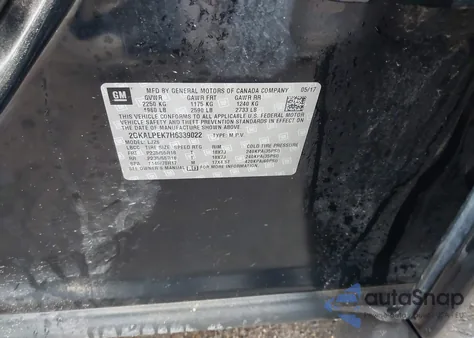 2017 GMC Terrain Slt from USA, damaged, VIN 2GKALPEK7H6339022